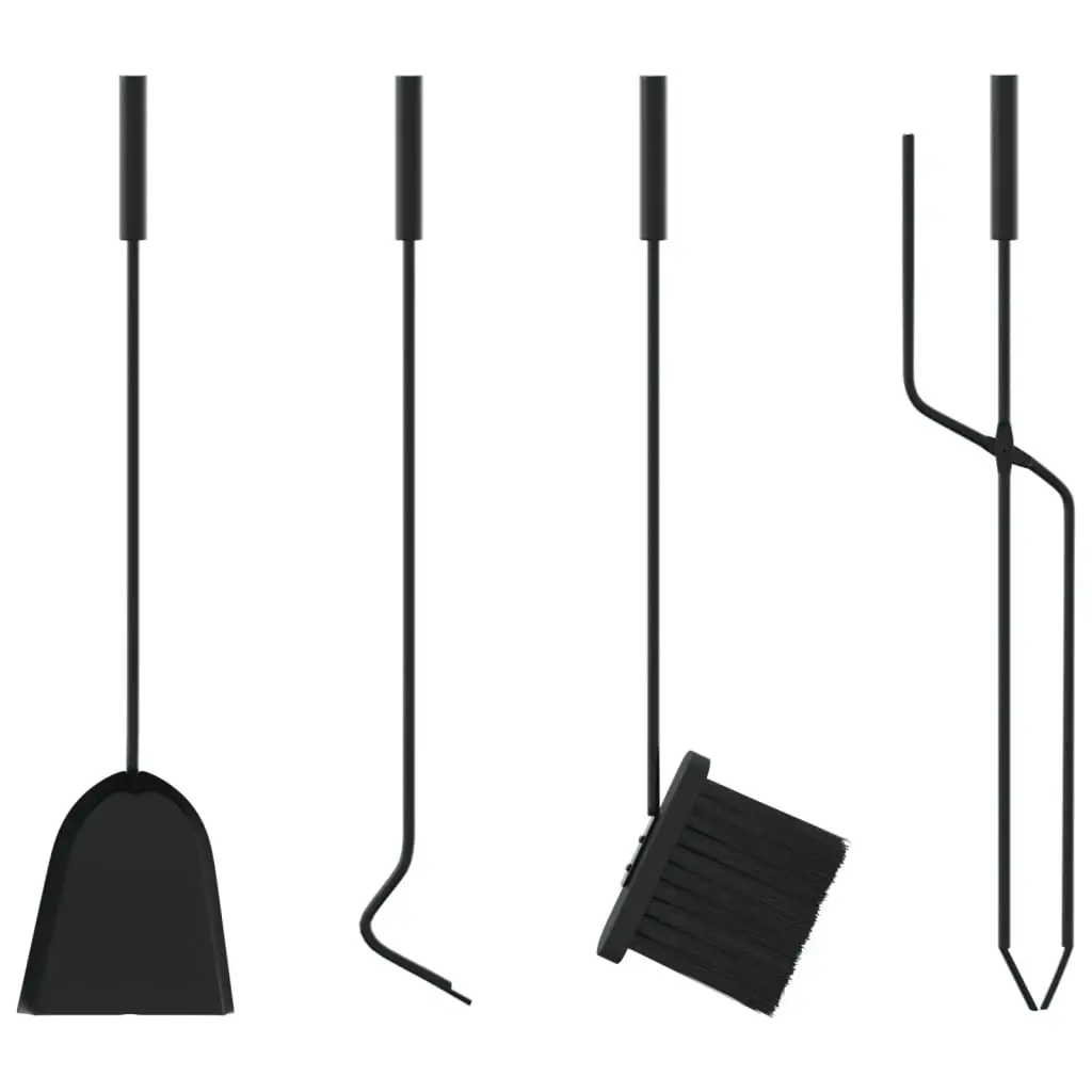 5-Piece Fireplace Tool Set with Steel Stand