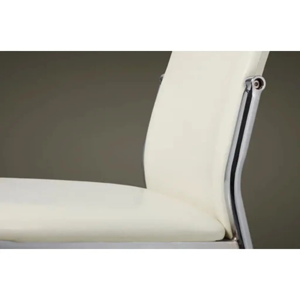 Dining Chairs Synthetic Leather High Back White Set of 6