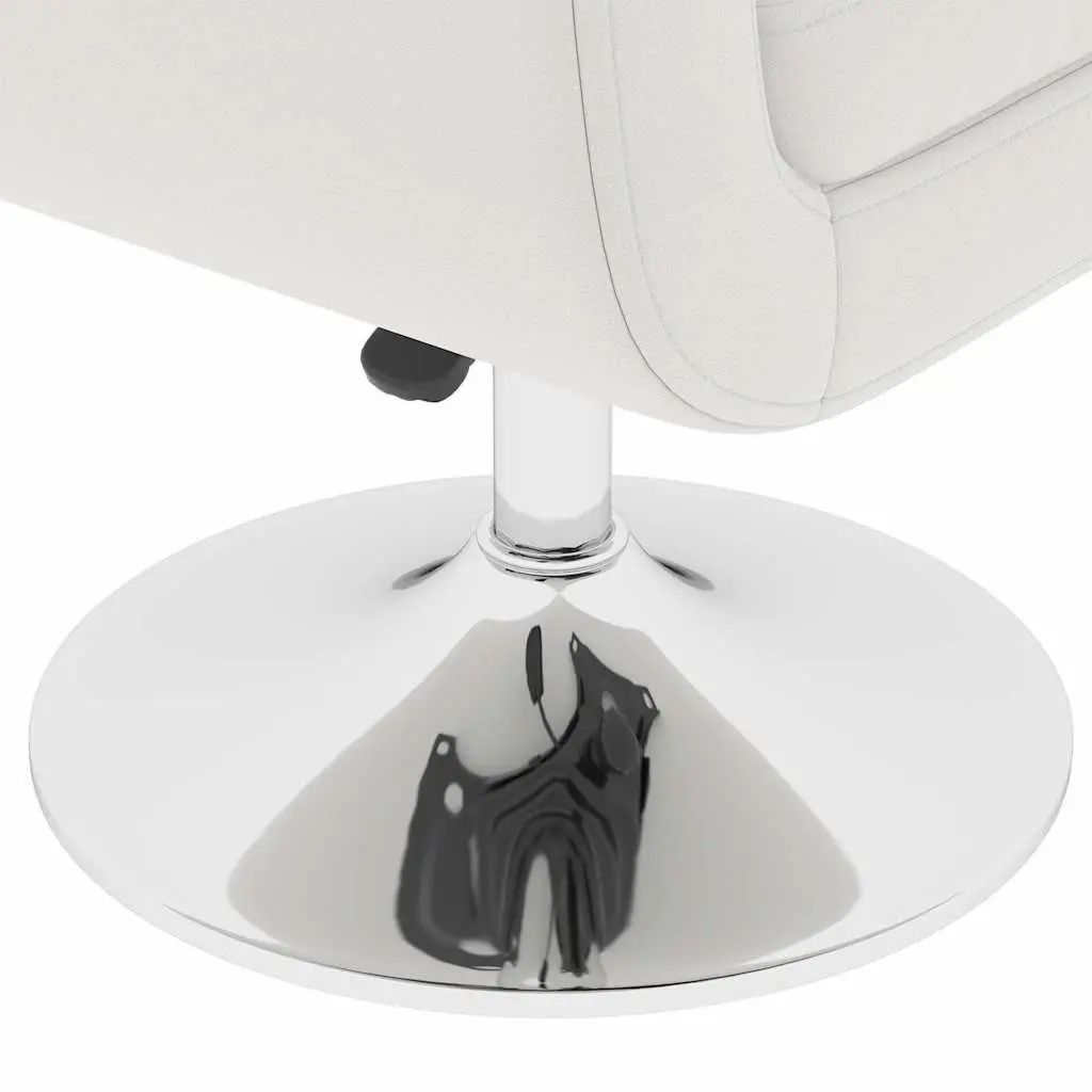 Bar Stools Artificial Leather Height Adjustable White 2 Piece Swivel Armchairs