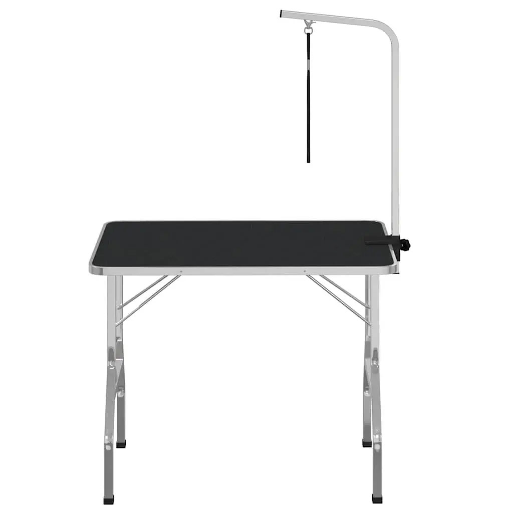 Adjustable Brown Pet Grooming Table for Professionals