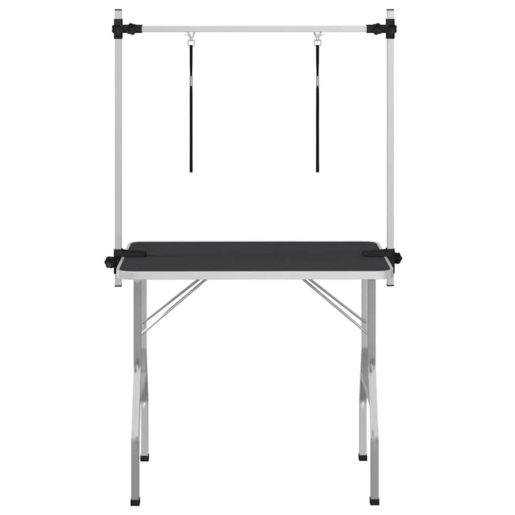 Foldable Dog Grooming Table with Adjustable Arm and Durable Build