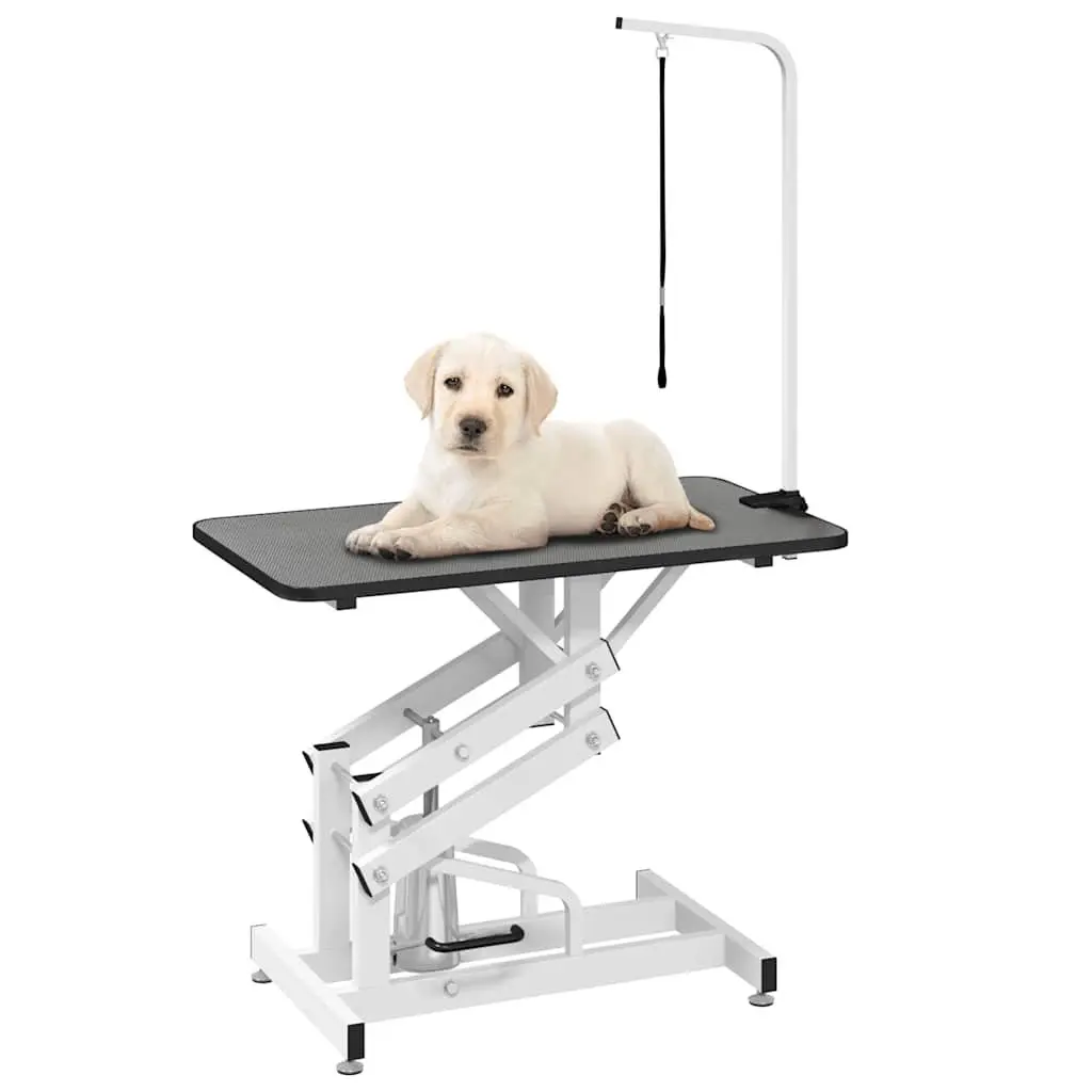 Hydraulic Pet Grooming Table Adjustable Dogs Cats Portable Mobile Groomer Home