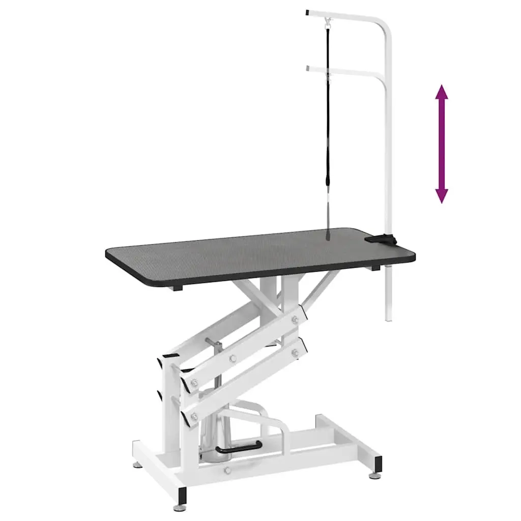 Hydraulic Pet Grooming Table Adjustable Dogs Cats Portable Mobile Groomer Home