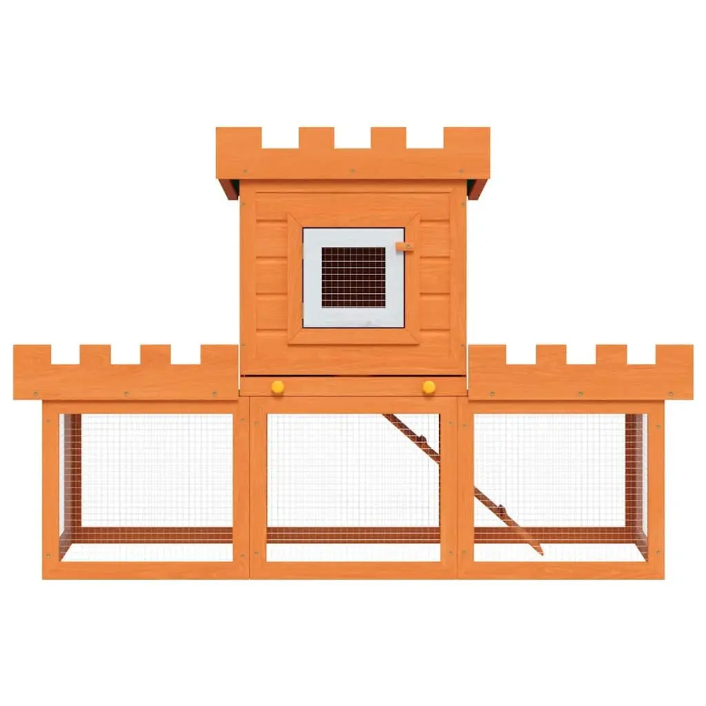 2-Level Outdoor Rabbit Hutch for Small Pets