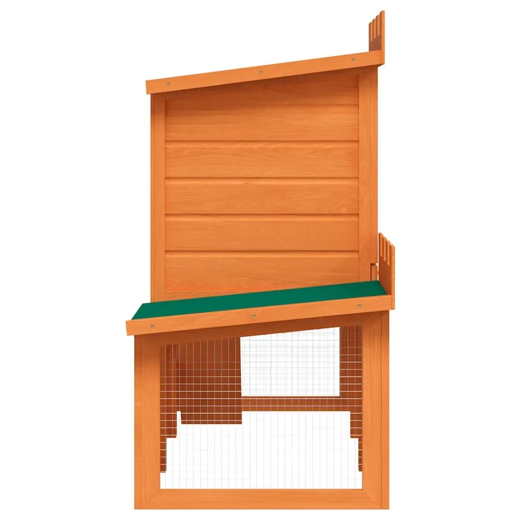 2-Level Outdoor Rabbit Hutch for Small Pets