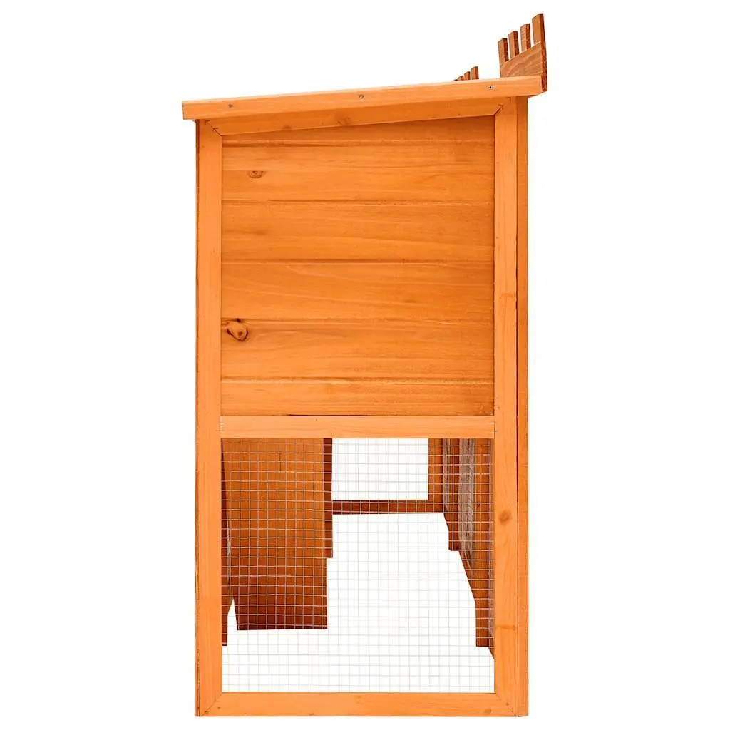 Large Double Layer Rabbit Hutch for Outdoor Use