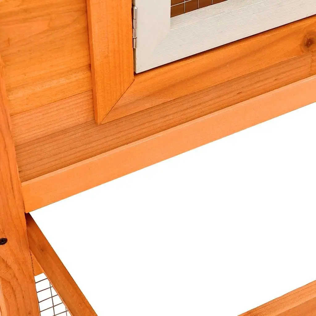Large Double Layer Rabbit Hutch for Outdoor Use