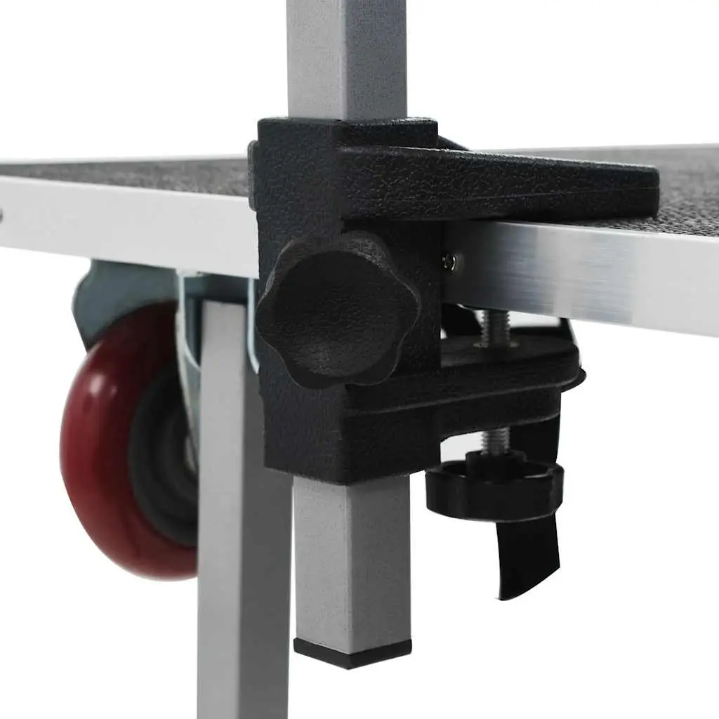 Portable Dog Grooming Table with Castors Adjustable Pet Grooming Station