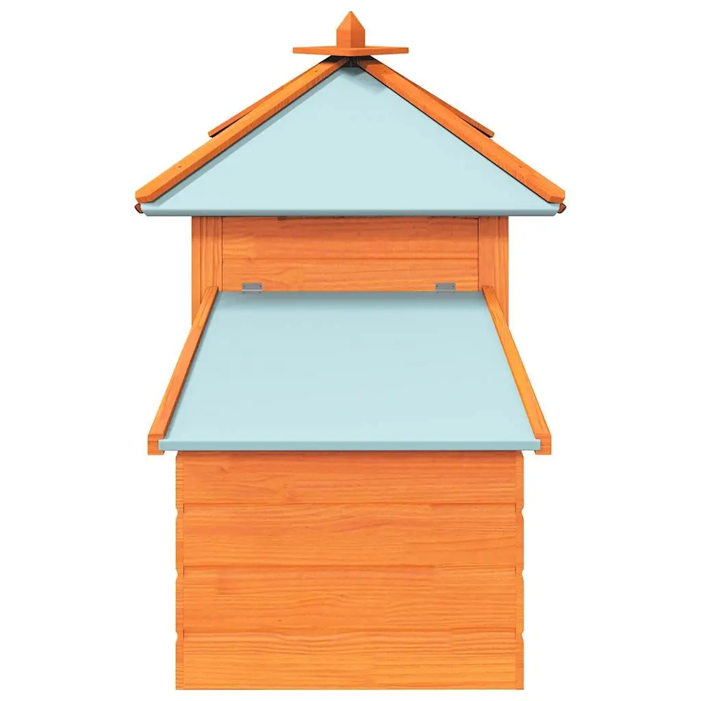 Outdoor Chicken Coop with Nesting Box and Run
