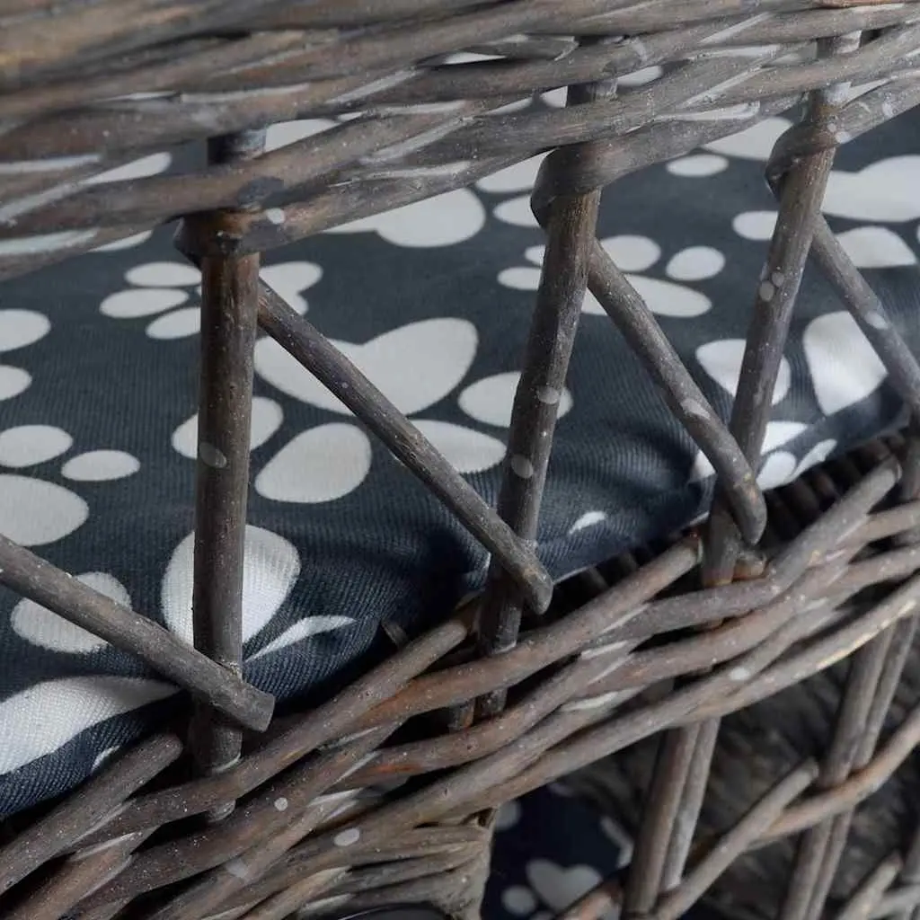Cat House Willow Cushion Grey Square