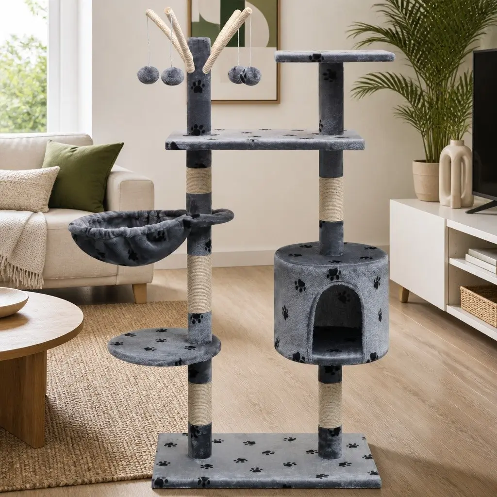 Multi-Level Cat Tree with Sisal Scratching Posts