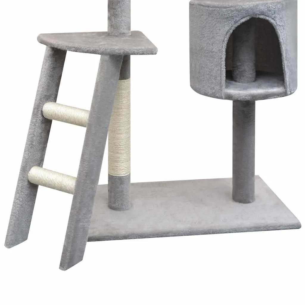 Cat Tree 150cm Grey Sisal Scratching Posts Multi-Level Play Centre Climbing