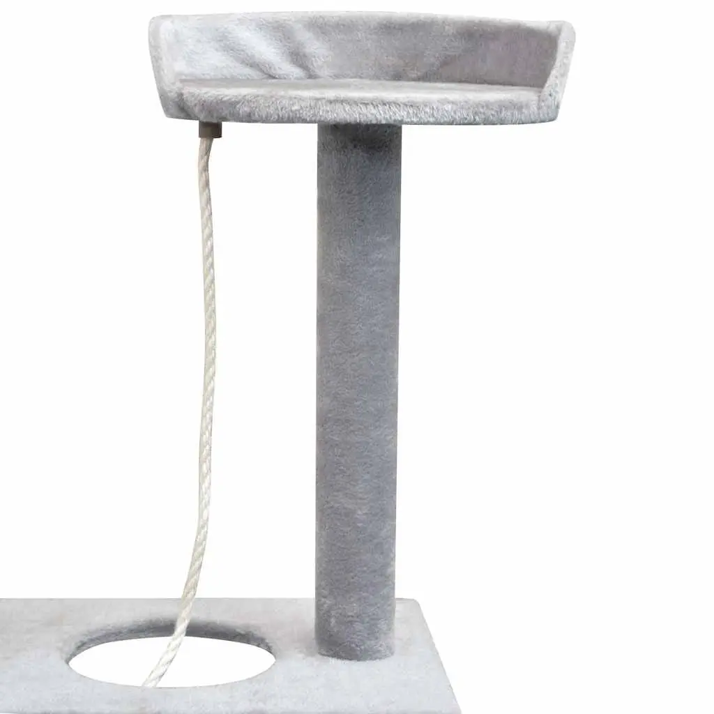 Cat Tree 150cm Grey Sisal Scratching Posts Multi-Level Play Centre Climbing