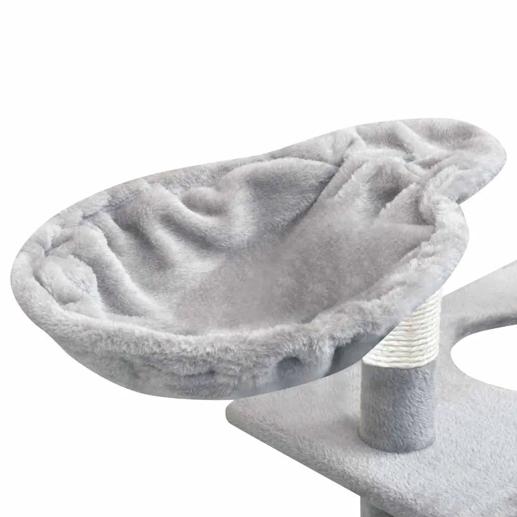 Cat Tree 150cm Grey Sisal Scratching Posts Multi-Level Play Centre Climbing