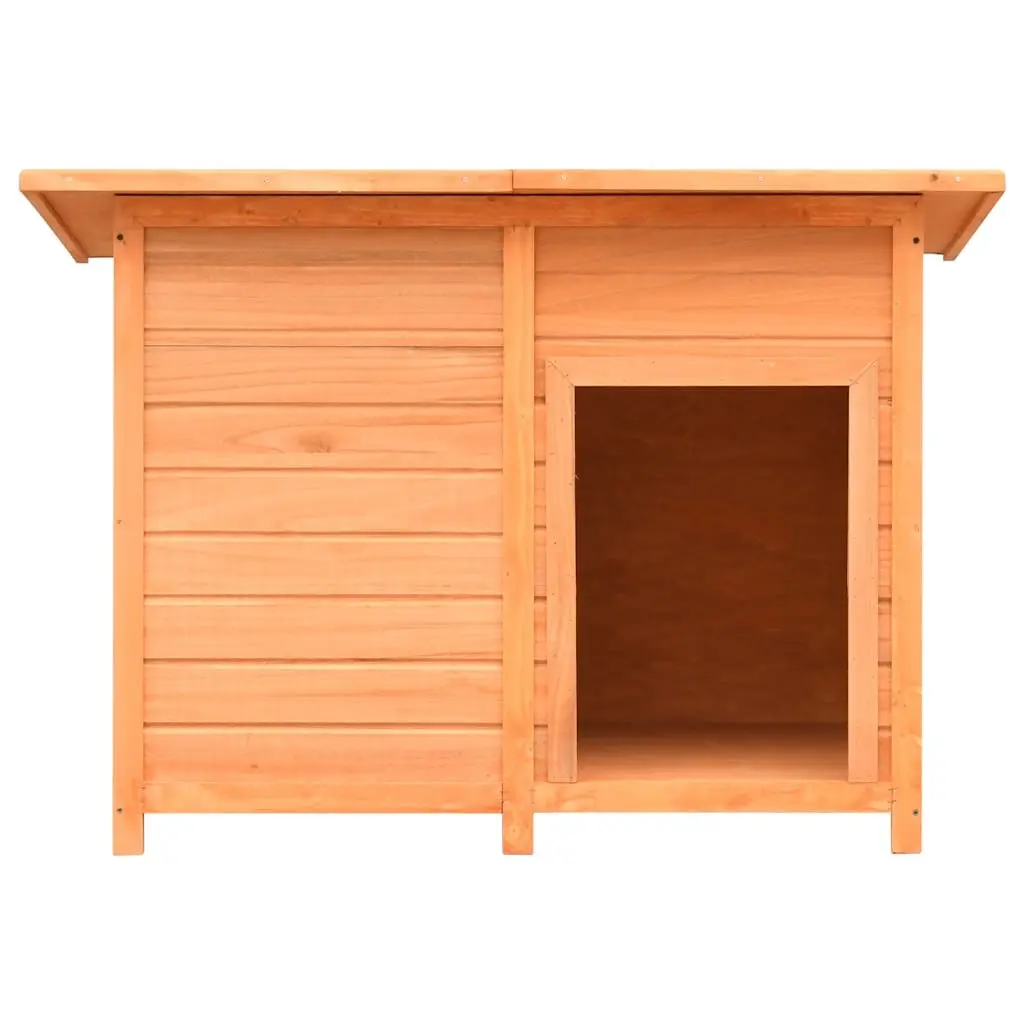 Solid Pine Wood Dog House Outdoor Kennel for Pets