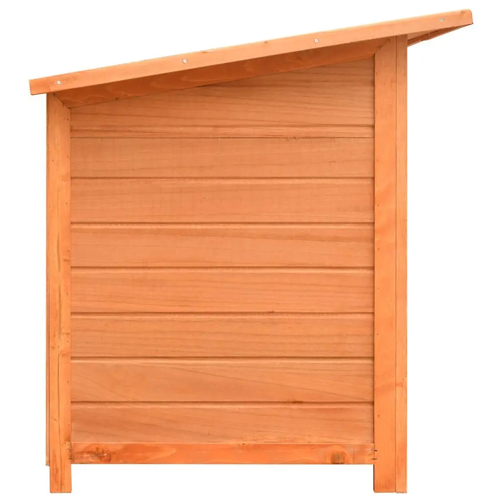 Solid Pine Wood Dog House Outdoor Kennel for Pets