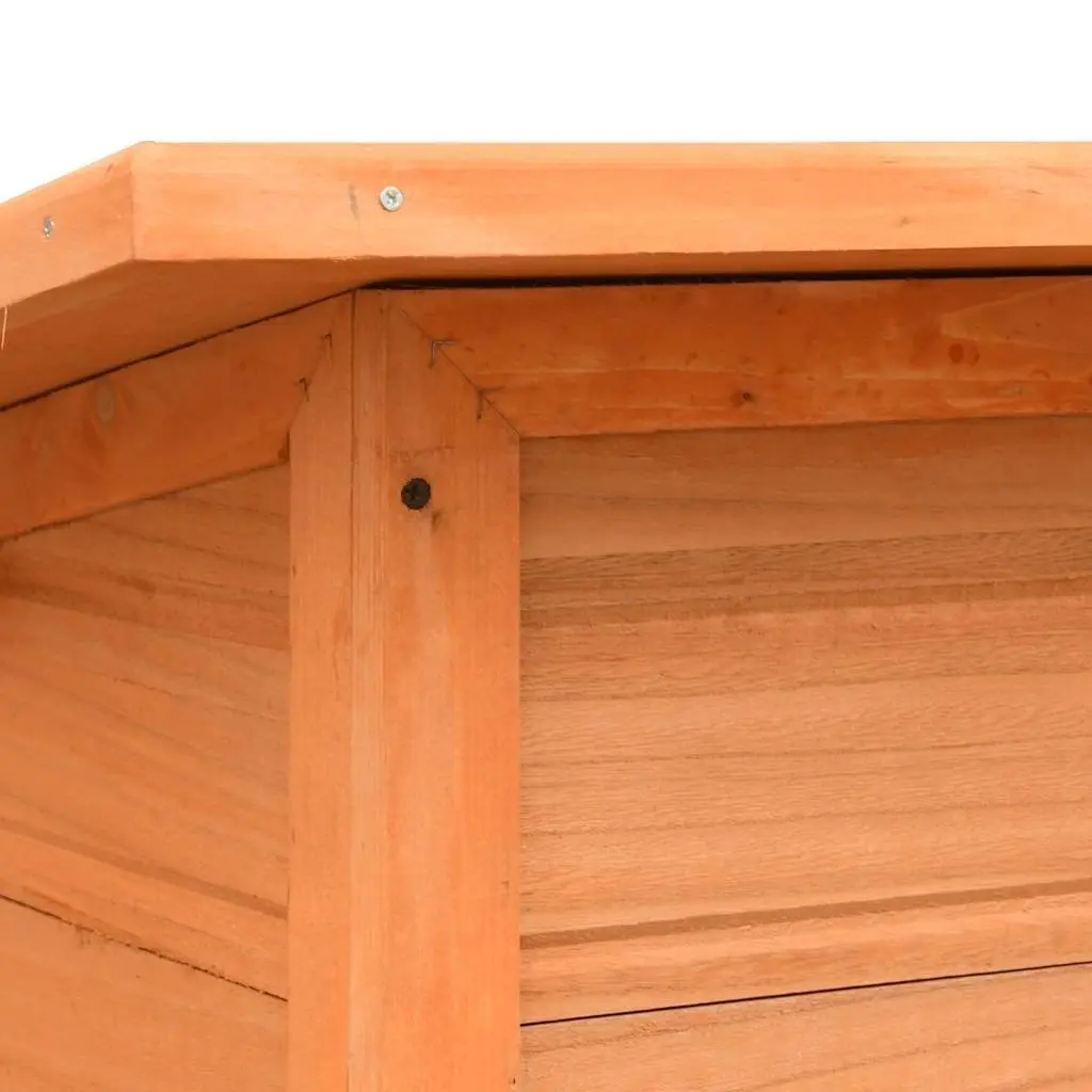Solid Pine Wood Dog House Outdoor Kennel for Pets