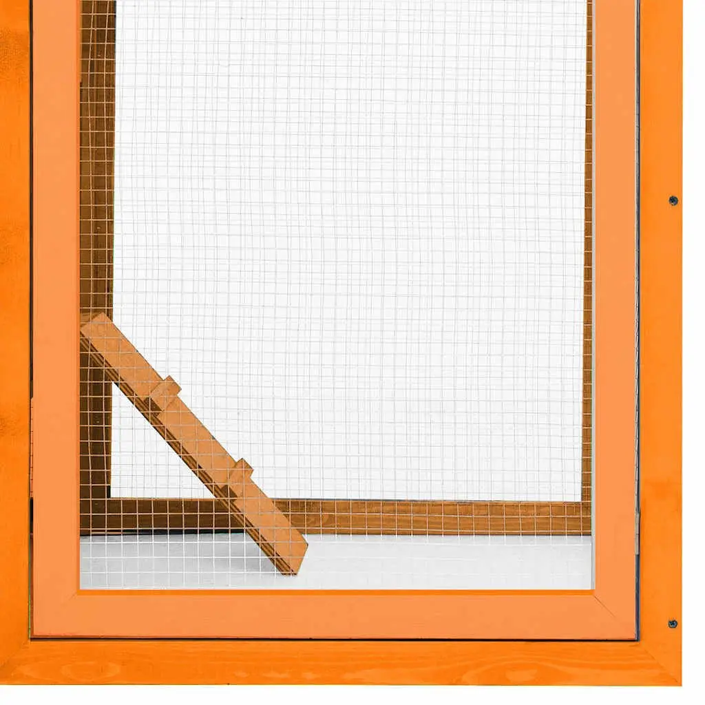 Chicken Cage Wooden 170x81x110 cm Brown
