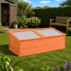Durable Wooden Greenhouse with PC Board Cold Frame