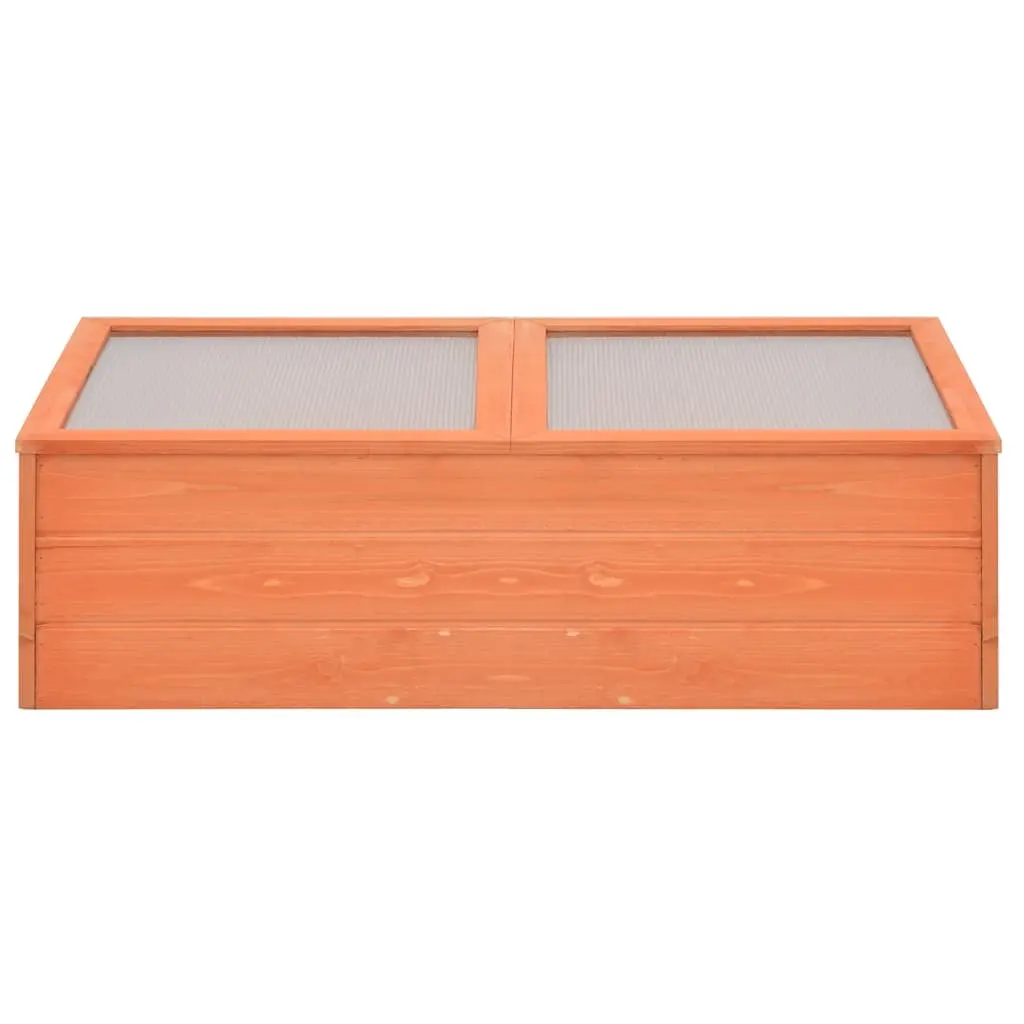 Wooden Greenhouse with PC Board Cold Frame