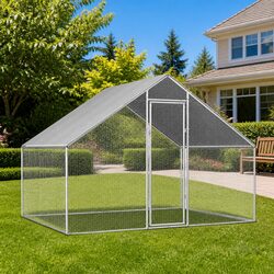 Heavy-Duty Outdoor Chicken Cage 2.75x2x1.92m Steel Run
