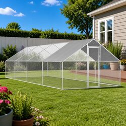 Large Outdoor Chicken Cage Made of Galvanised Steel
