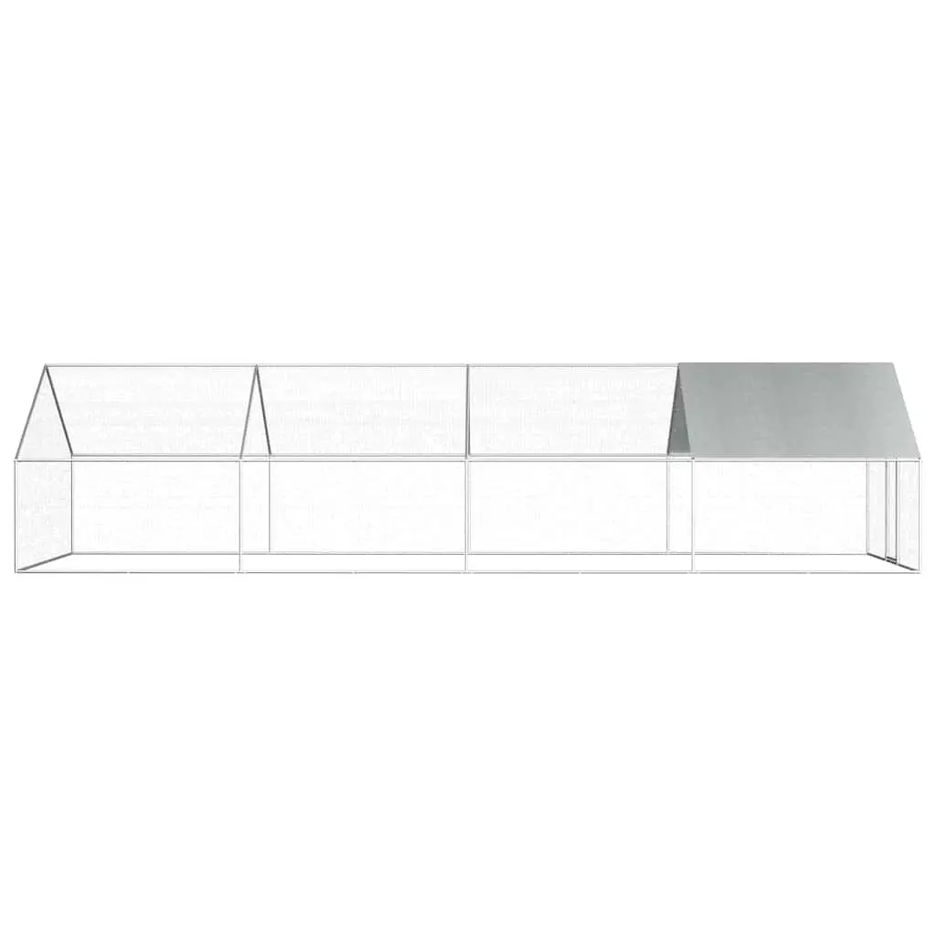 Large Outdoor Chicken Cage Made of Galvanised Steel