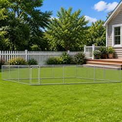 Durable 6x6 Outdoor Dog Kennel Playpen with Lockable Door