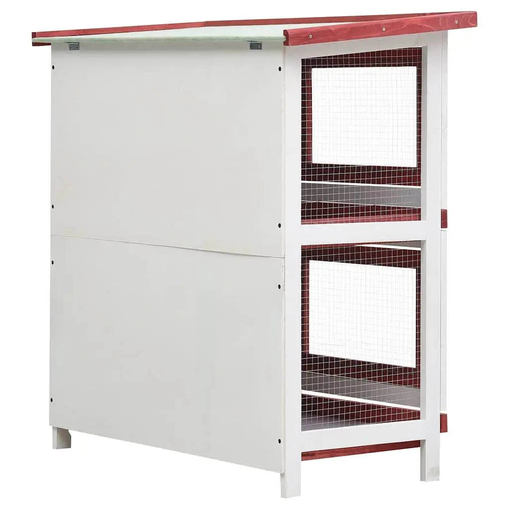 2-Layer Rabbit Hutch with 4 Access Doors