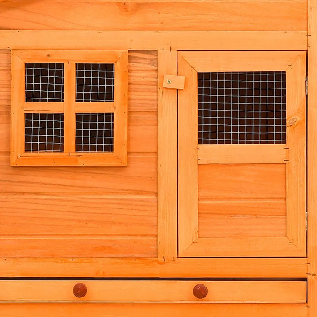 Chicken Coop Nest Box with Large Galvanised Run