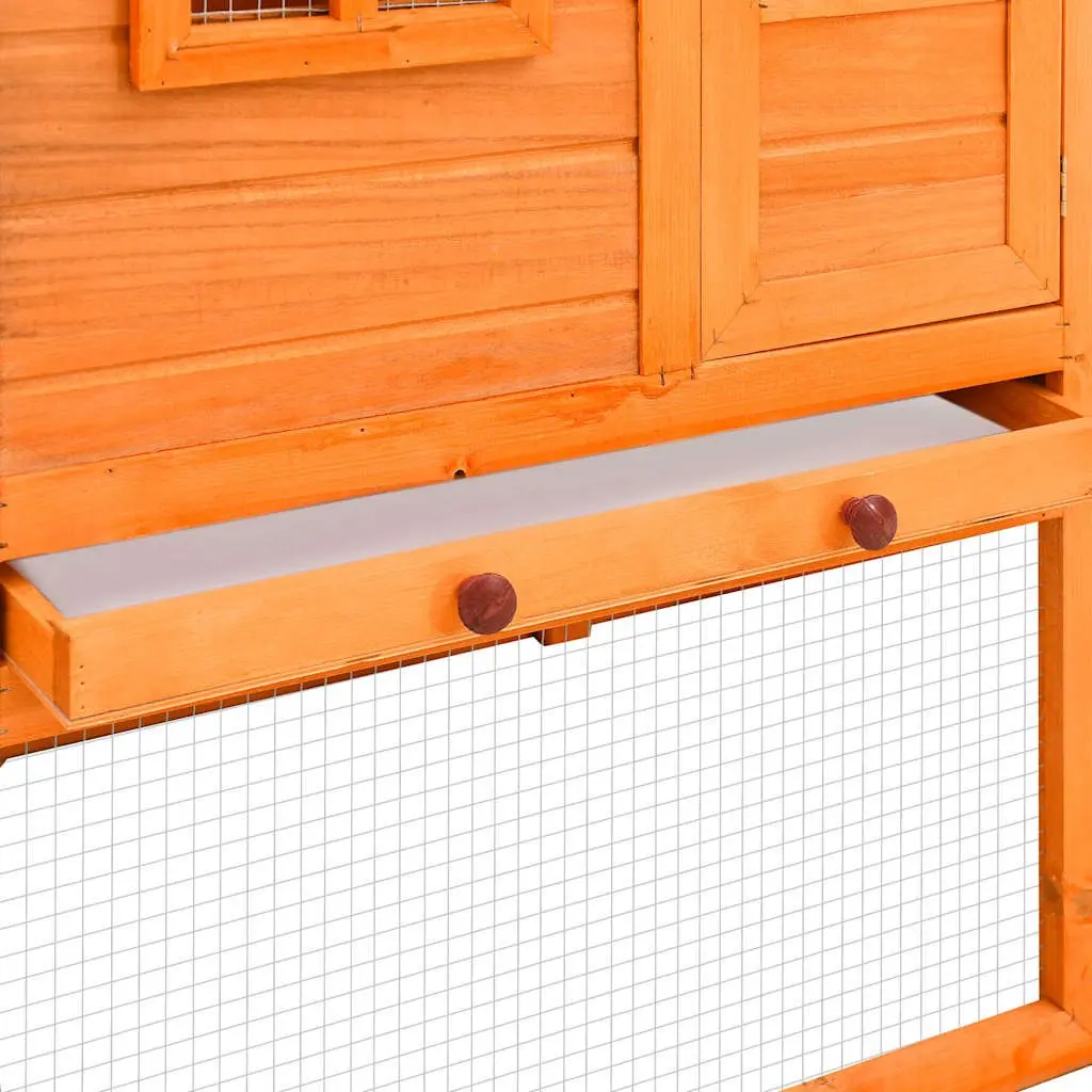Chicken Coop Nest Box with Large Galvanised Run