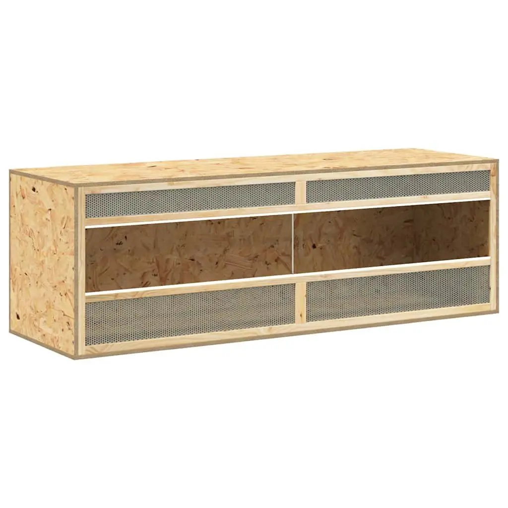Small Animal Terrarium Glass Front Engineered Wood 144 x 46 x 48 cm Multicolour