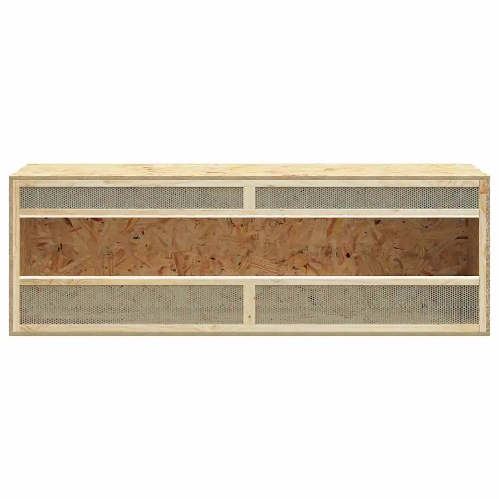 Small Animal Terrarium Glass Front Engineered Wood 144 x 46 x 48 cm Multicolour