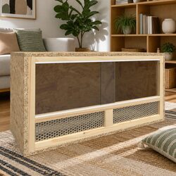 Engineered Wood Small Animal Terrarium with Glass Front