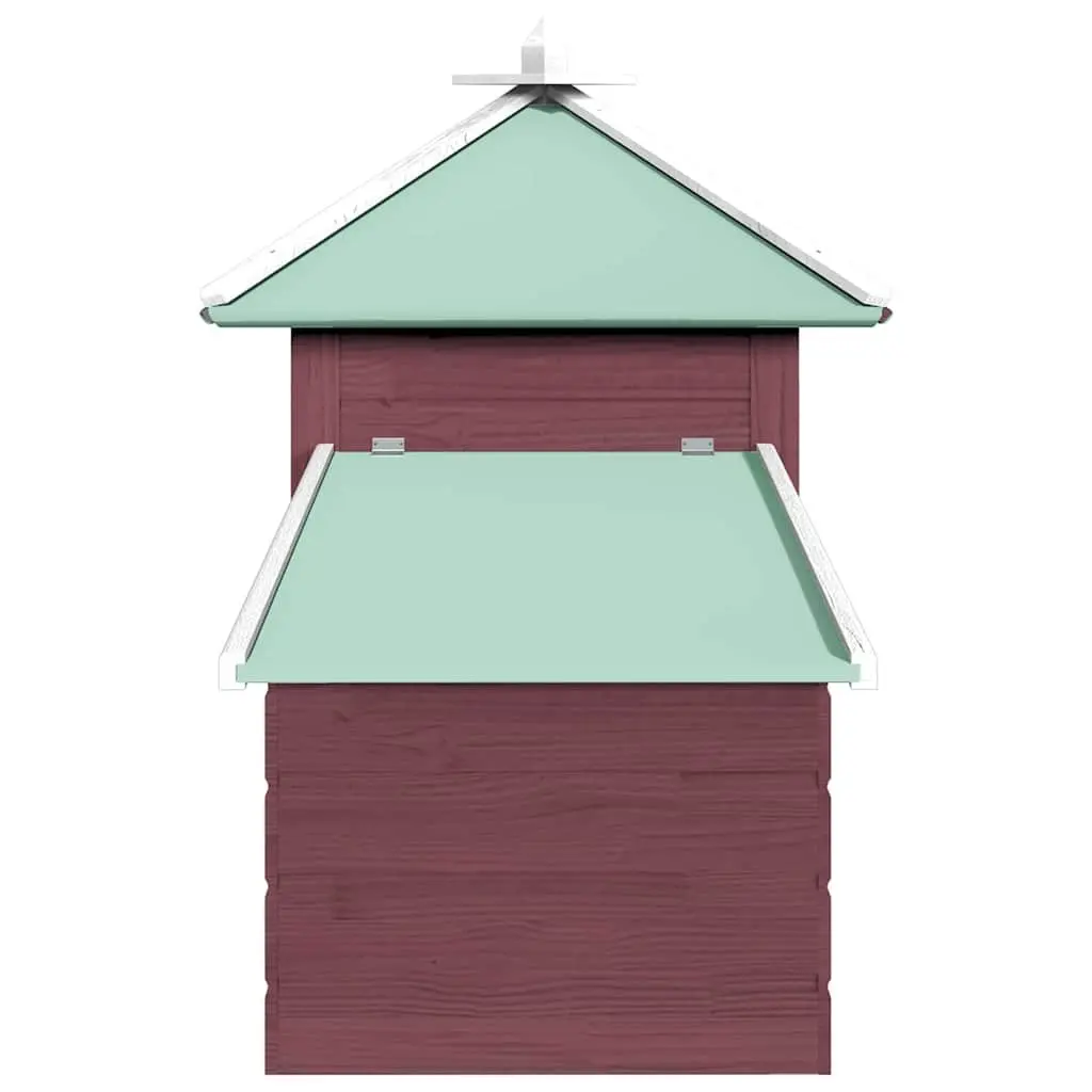 Chicken Coop Nest Box Solid Fir Wood Brown Large Run Poultry Hen House