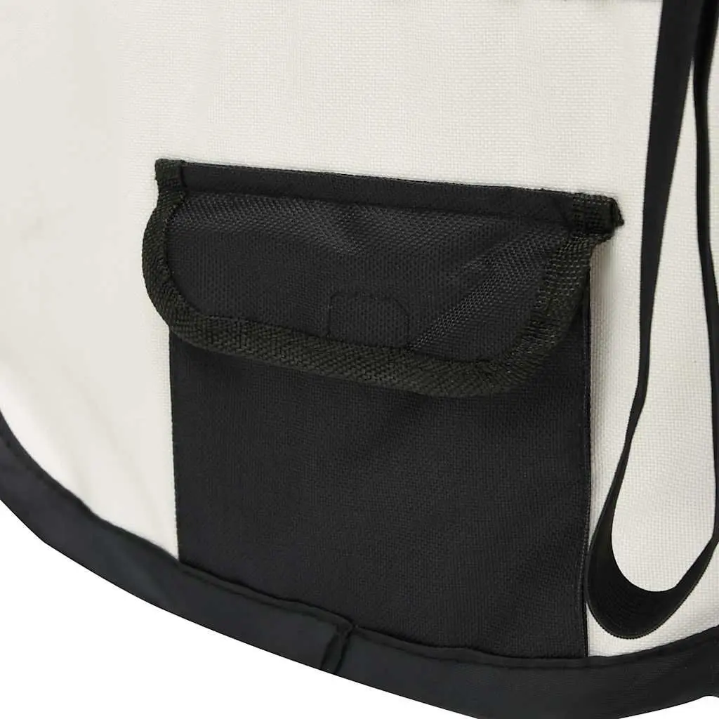 Dog Playpen Steel 110 x 110 x 58 cm Black