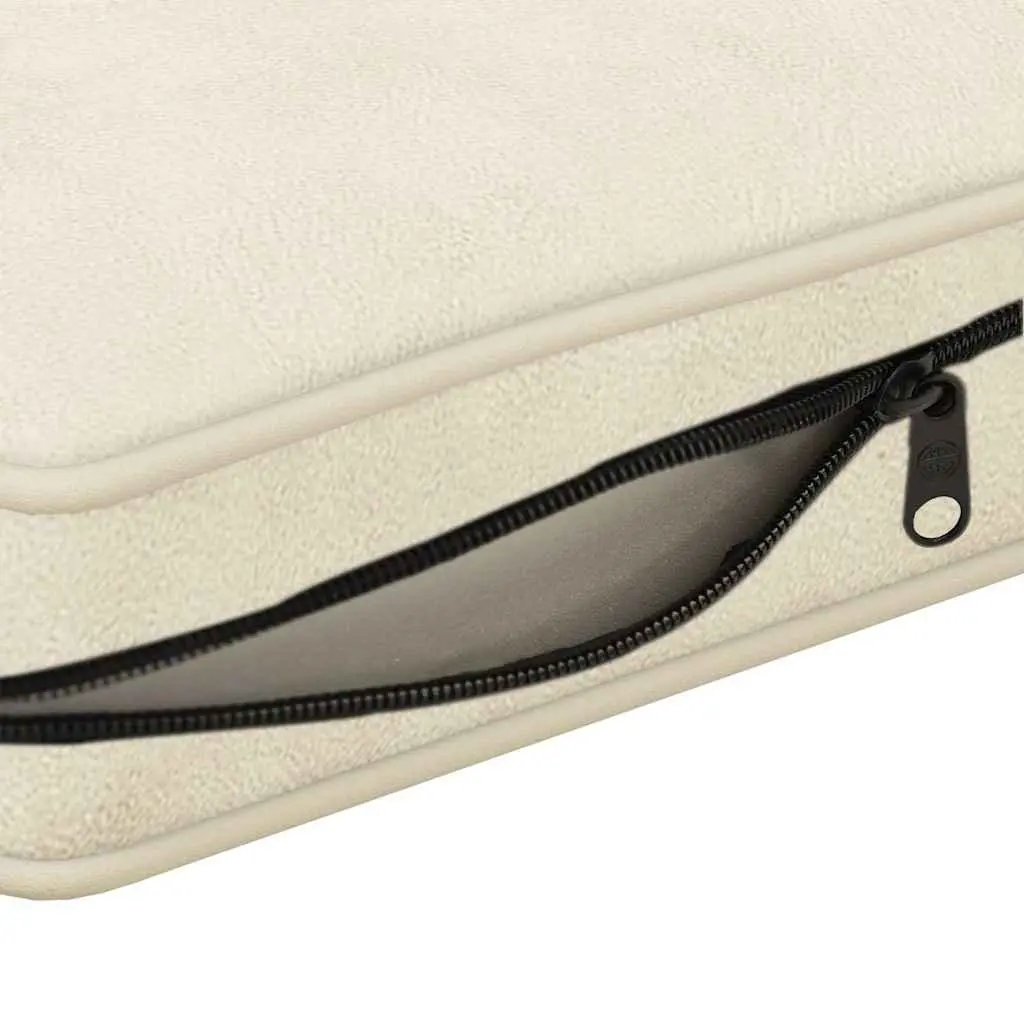 Dog Sofa Plush Cream 72 x 45 x 30 cm Washable Cover