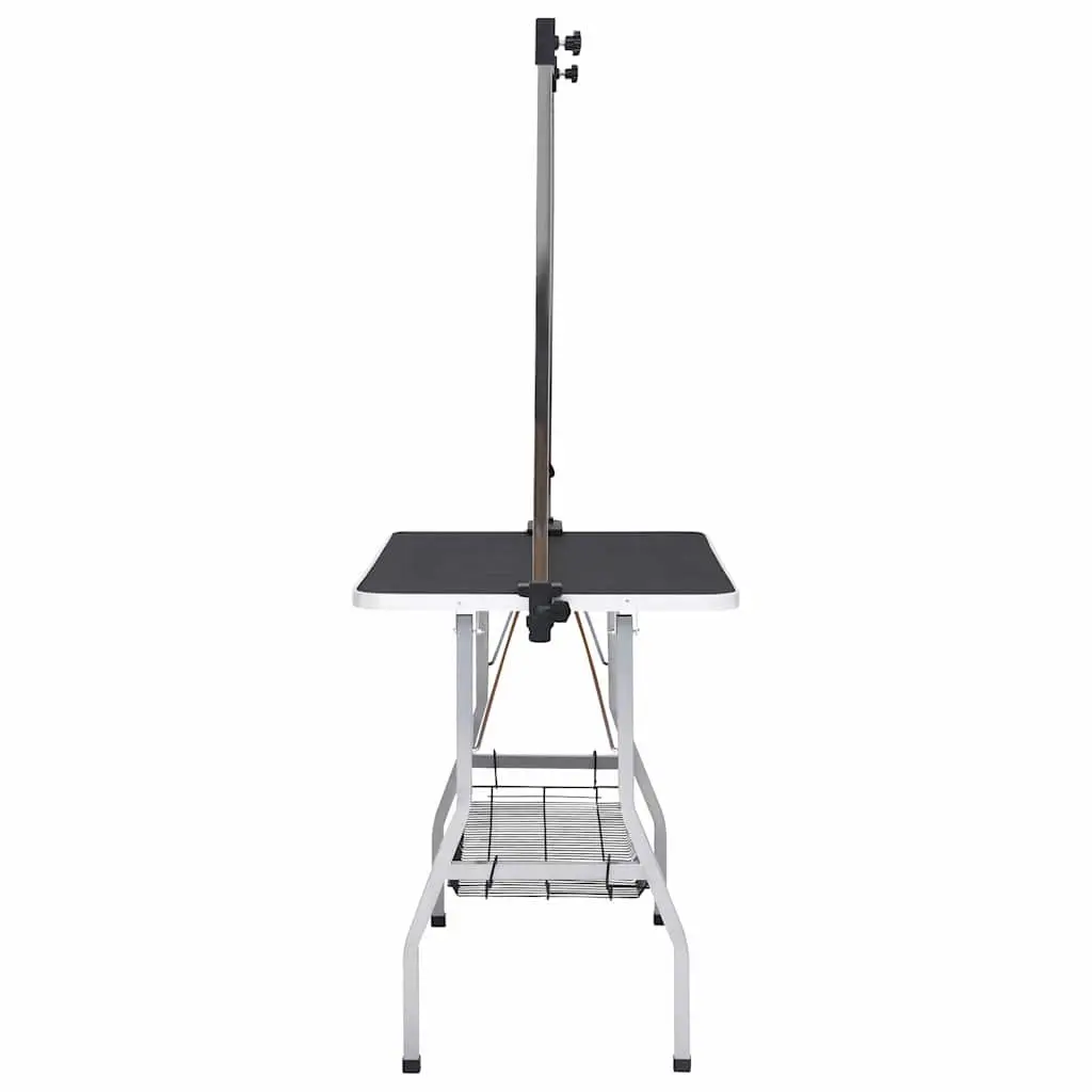 Adjustable Height Foldable Dog Grooming Table with Loops