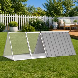 Galvanised Steel Rabbit Cage Outdoor Hutch for Small Pets