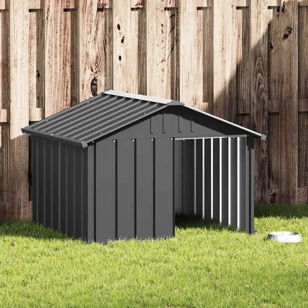 Anthracite Dog House for Outdoor Use