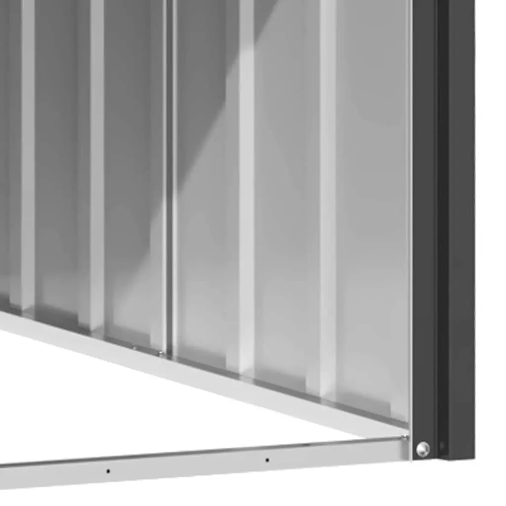 Dog House Galvanised Steel Outdoor Shelter 1165 x 1530 x 815 mm Anthracite