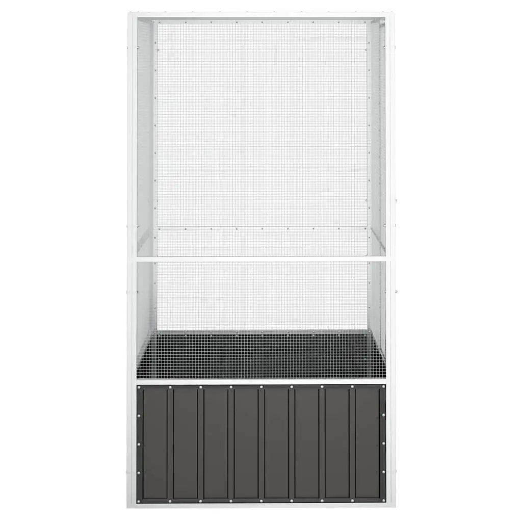 Large Anthracite Bird Cage with Durable Steel Frame
