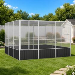 Large Outdoor Bird Cage with Galvanised Steel Frame