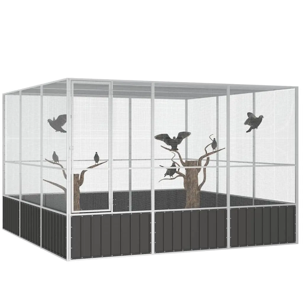 Large Outdoor Bird Cage with Galvanised Steel Frame
