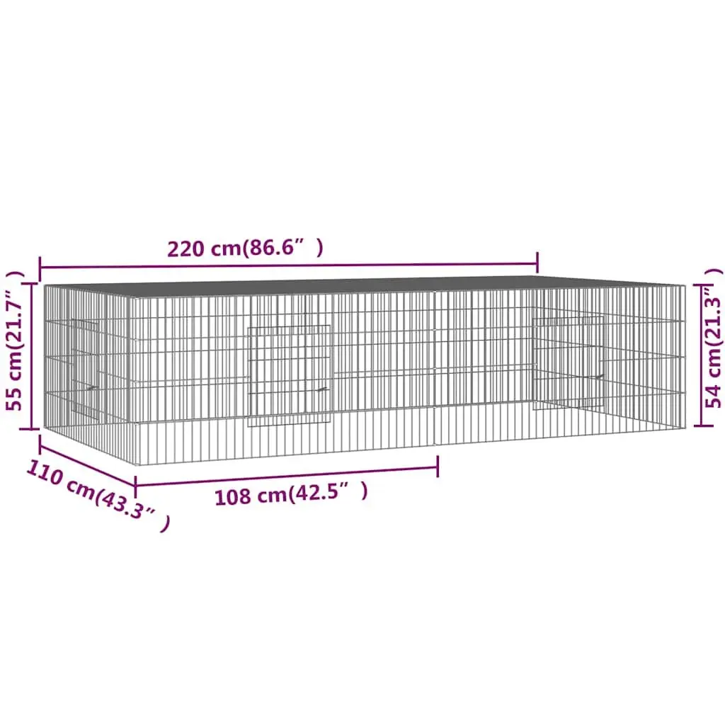 2-Panel Rabbit Cage for Small Animals