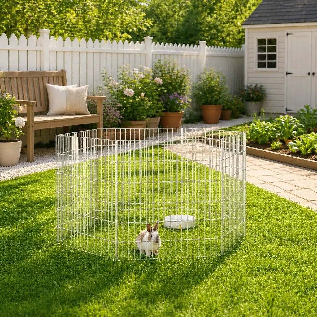 6-Panel Pet Play Pen for Small Animals