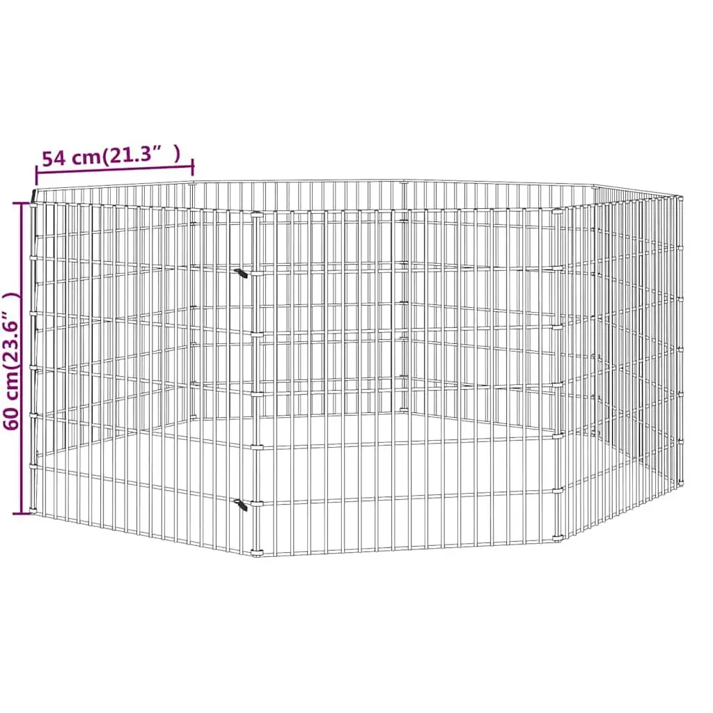 8-Panel Small Animal Enclosure for Durable Pet Exercise
