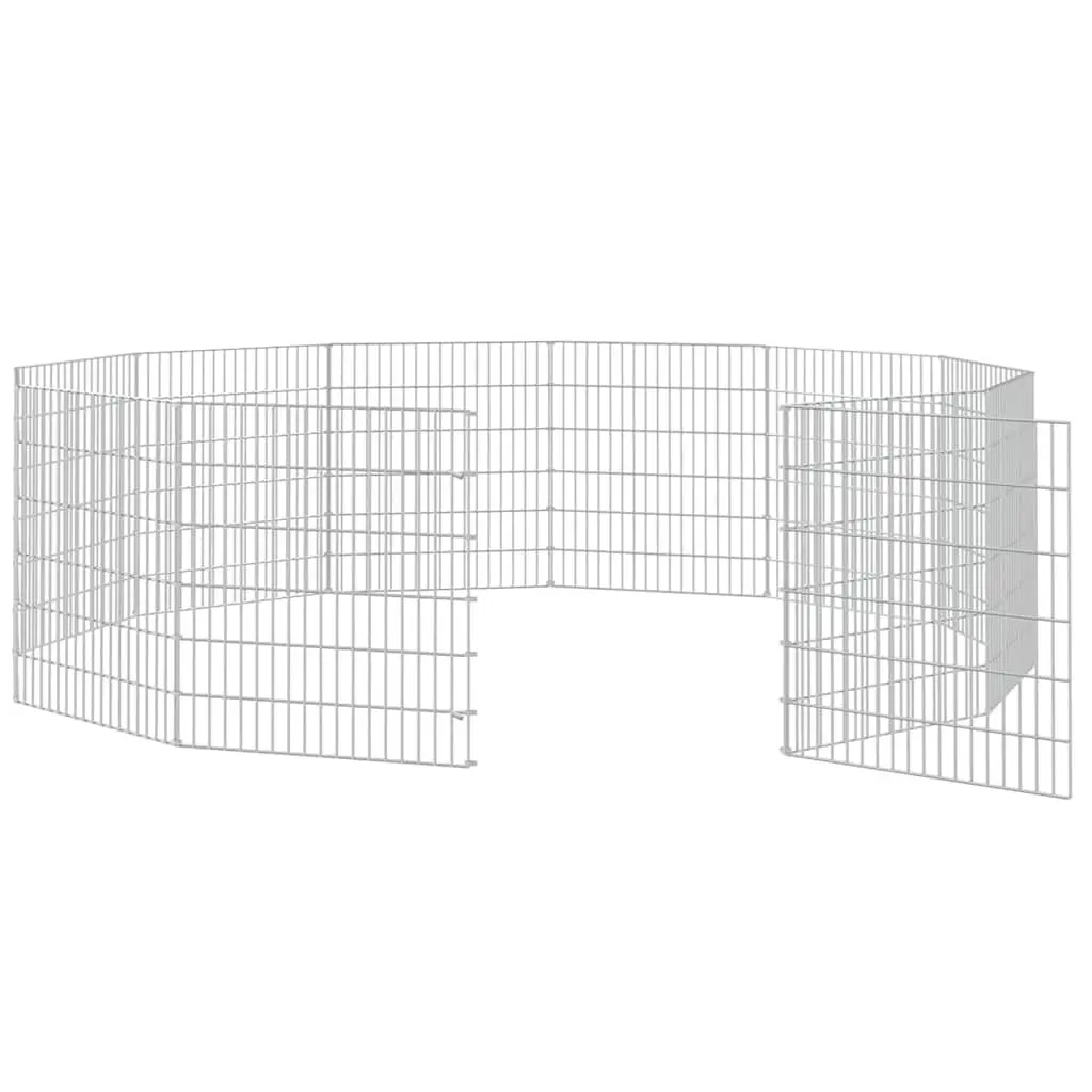 12-Panel Small Animal Pen for Pet Exercise