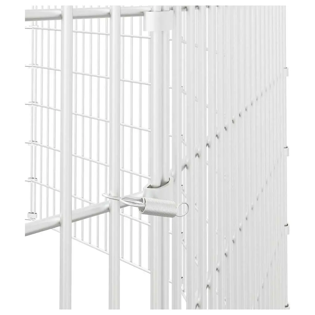 Galvanised Iron 12-Panel Pet Run Playpen for Small Animals