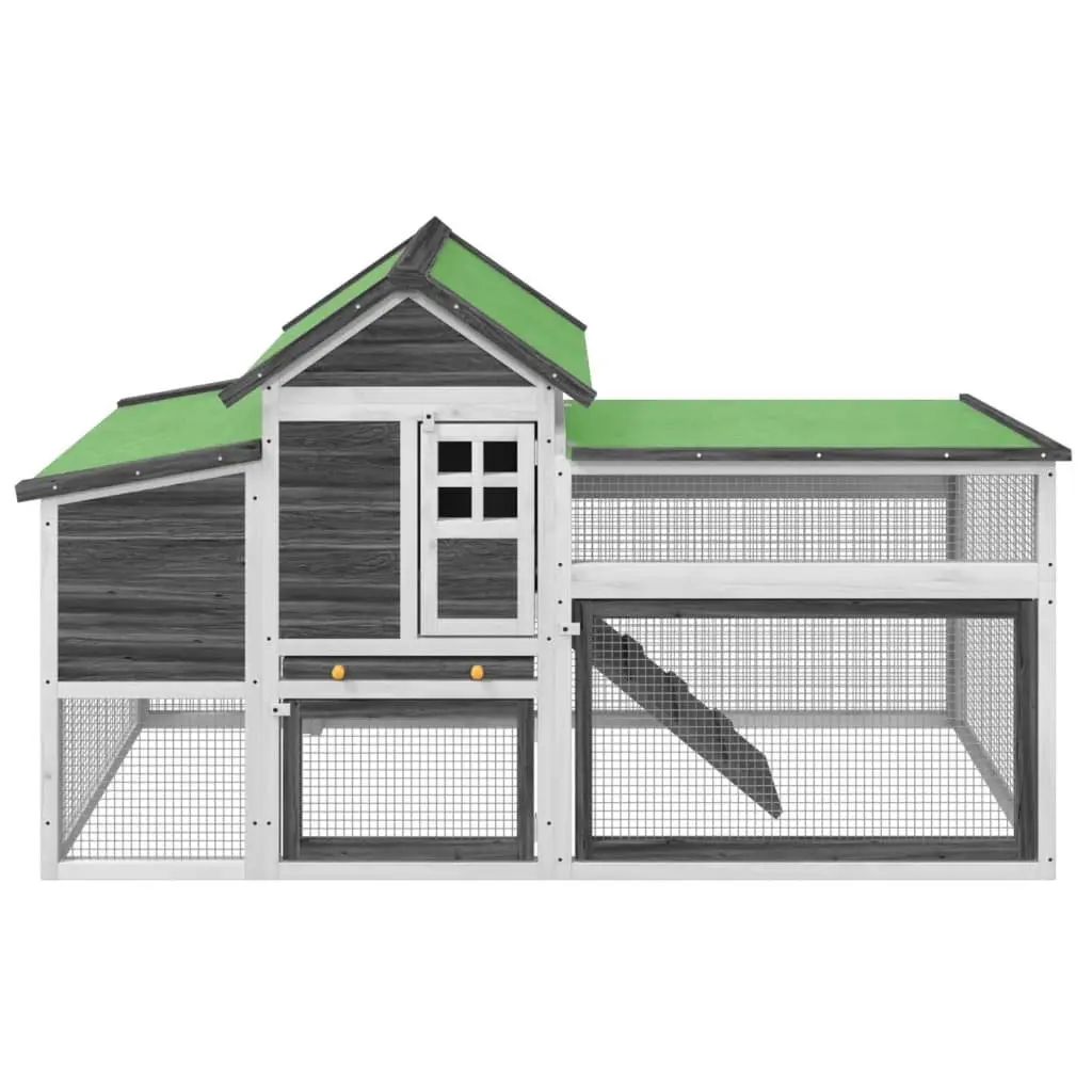 Solid Pine Wooden Chicken Coop with Nesting Box and Ramp
